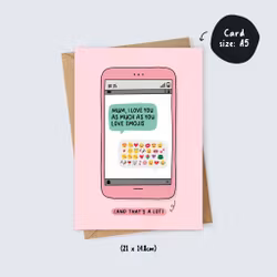 Inky in The Wild - Emoji Mum Card