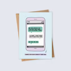 Inky in the Wild - Hey Siri Dad Card