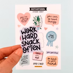 Inky in The Wild - Motivational Sticker Sheet- by Inky in the Wild