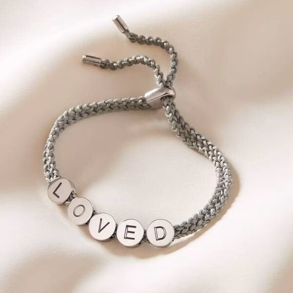 ‘Loved’ Bead Rope Bracelet