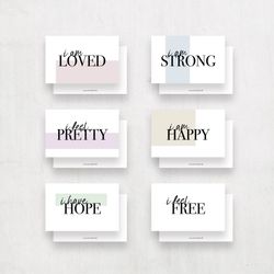Emma Pitt - 6pk "Affirmation" kort