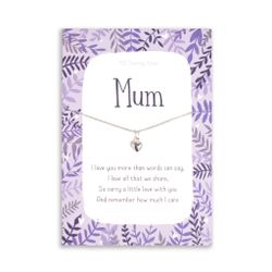 Manta Makes - Hjerte Sølvkjede - "Mum"