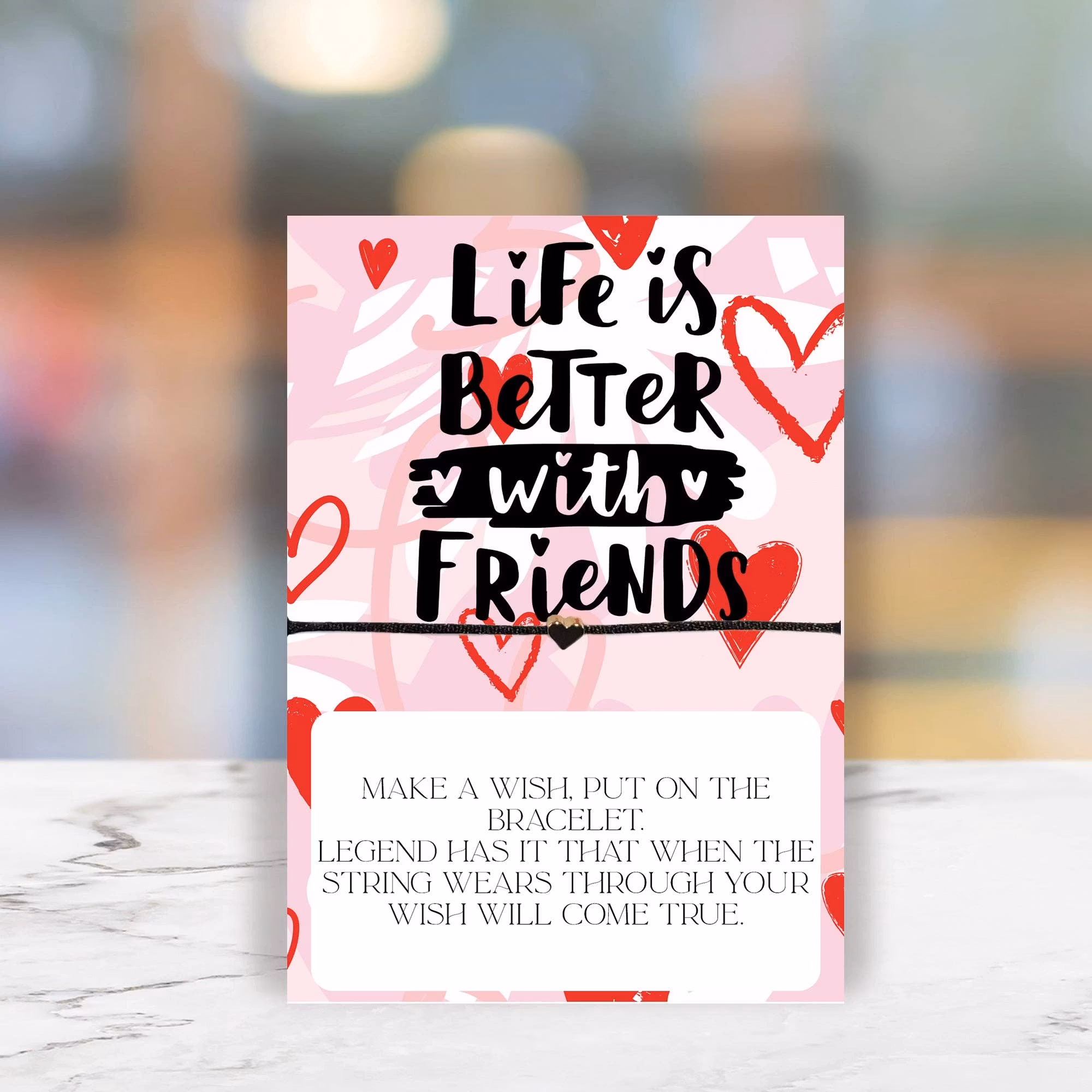 Occasions Wish String - "Life is better with Friends"