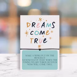 Occasions Wish String - "Dreams come True"