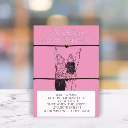 Occasions - Double Wish String - "Because of you"