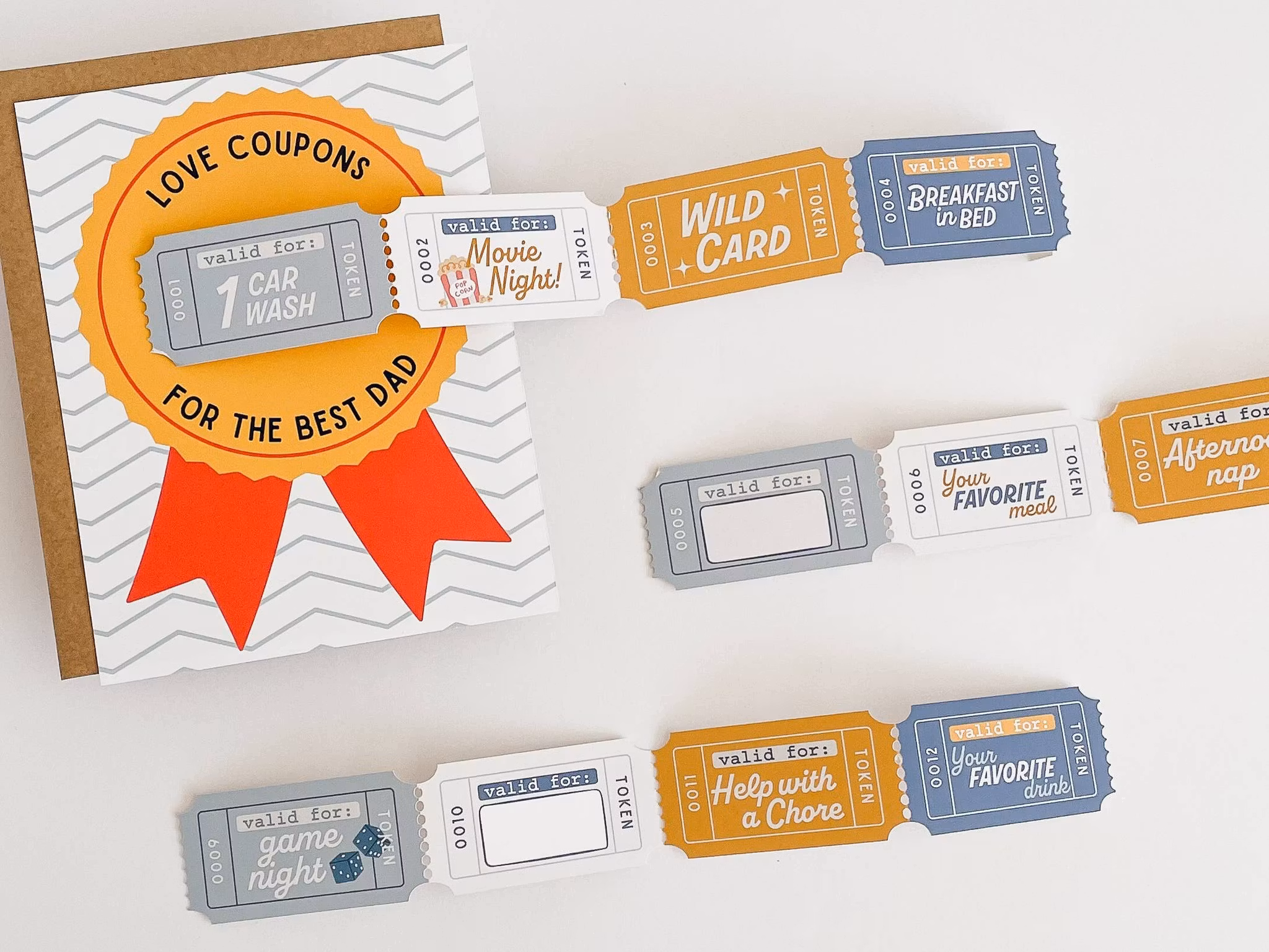 Curated for you Gift - Fathers Day Activity Coupons Card