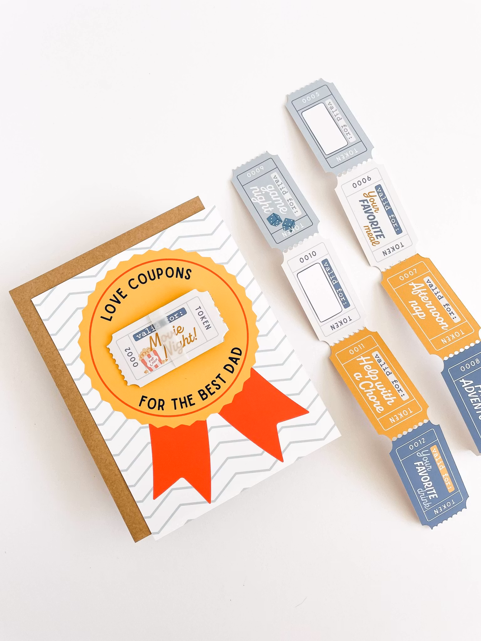 Curated for you Gift - Fathers Day Activity Coupons Card