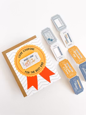 Curated for you Gift - Fathers Day Activity Coupons Card