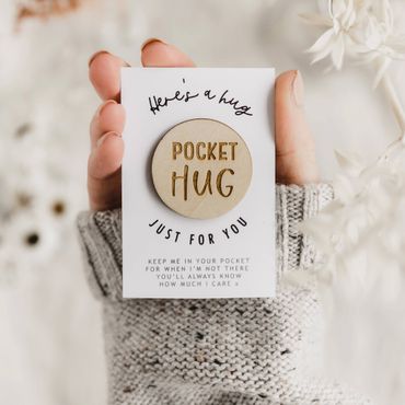 Jodie Gaul & Co - Wooden Pocket Hug Token