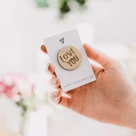 Jodie Gaul & Co - Love You Valentine’s Day Badge Token