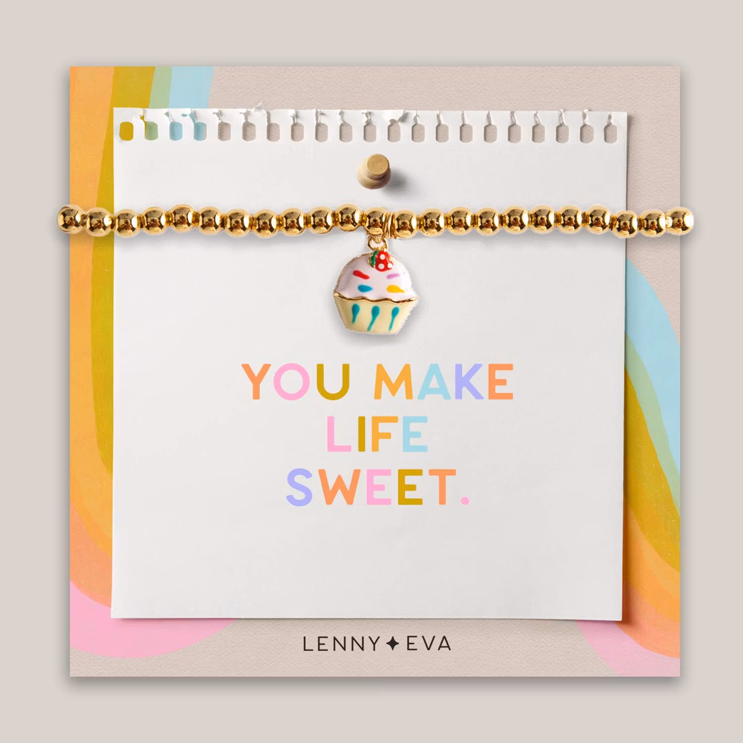 Lenny&Eva Bracelet - Friendship Bracelet - CUPCAKE Gold