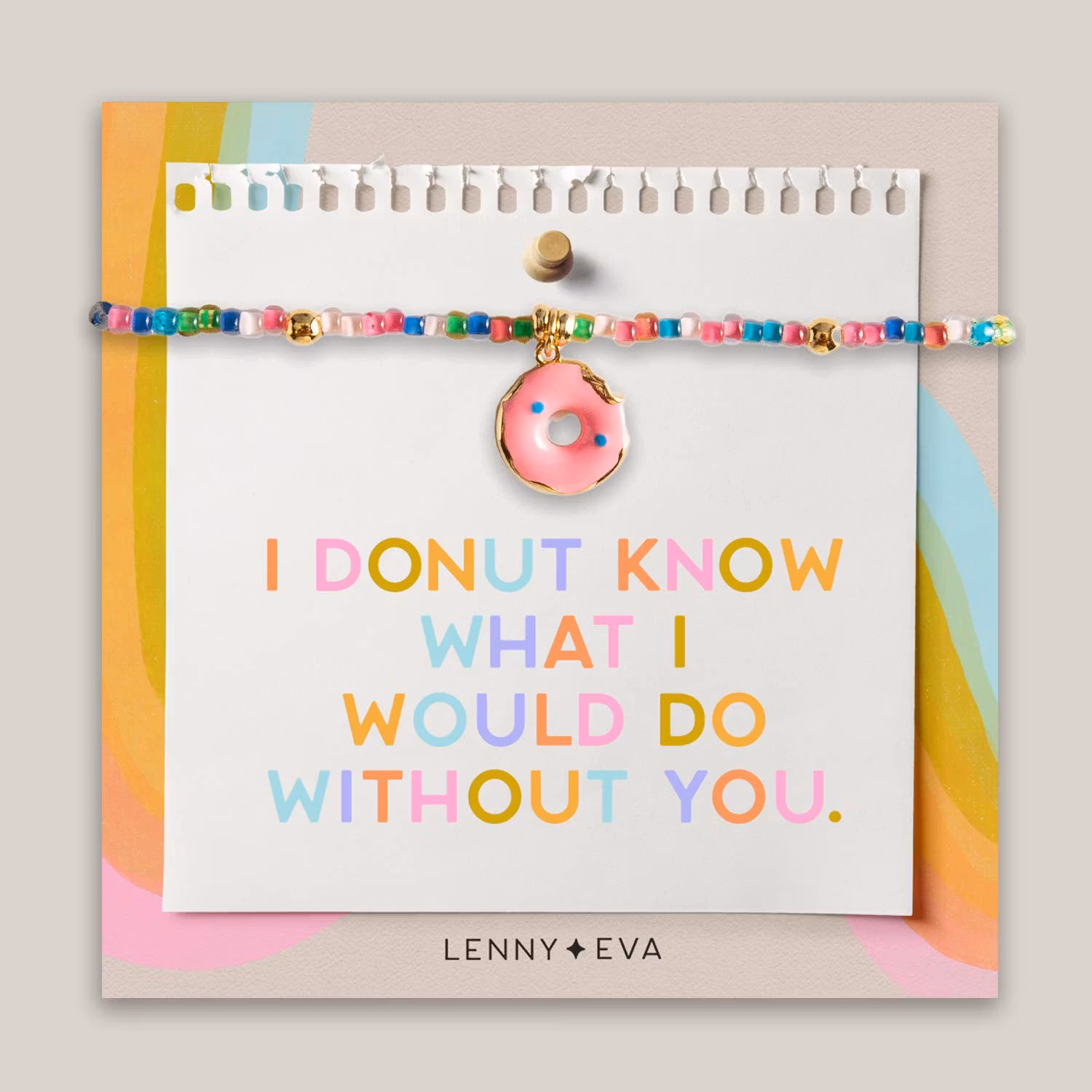 Lenny&Eva Bracelet - Friendship Bracelet - DONUT Rainbow