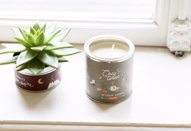 Roadtyping - Orange Outdoor Senter Candle