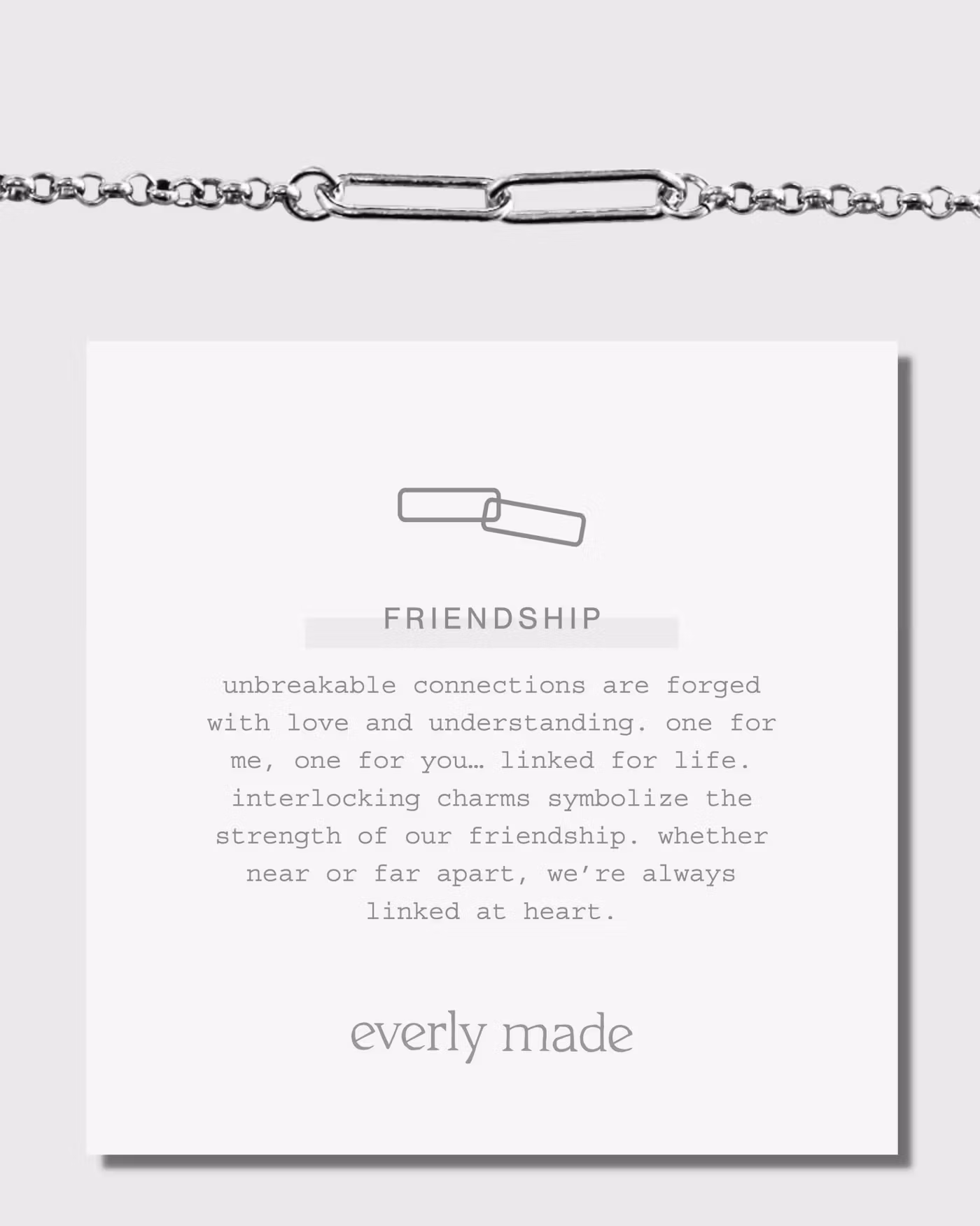 Everly Made - FRIENDS Sølvarmbånd