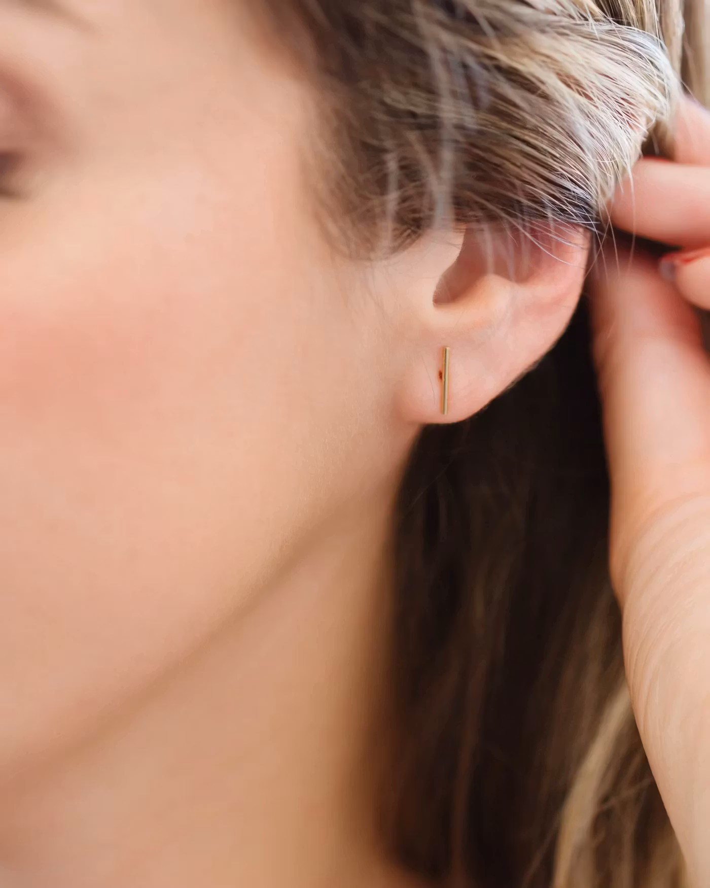 Everly Made - Betsy Stud Øredobber i gull