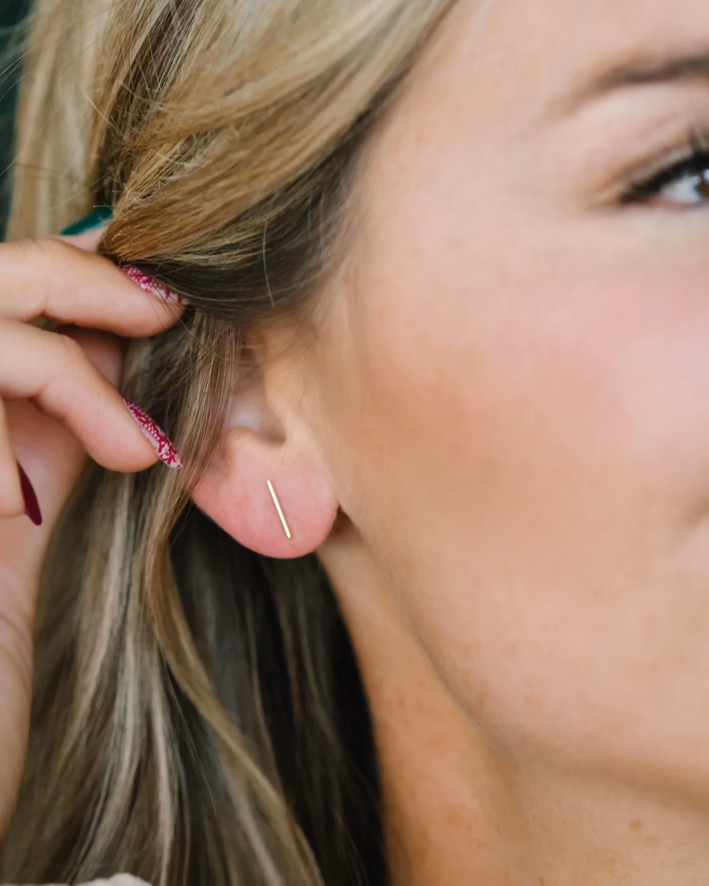 Everly Made - Betsy Stud Øredobber i gull