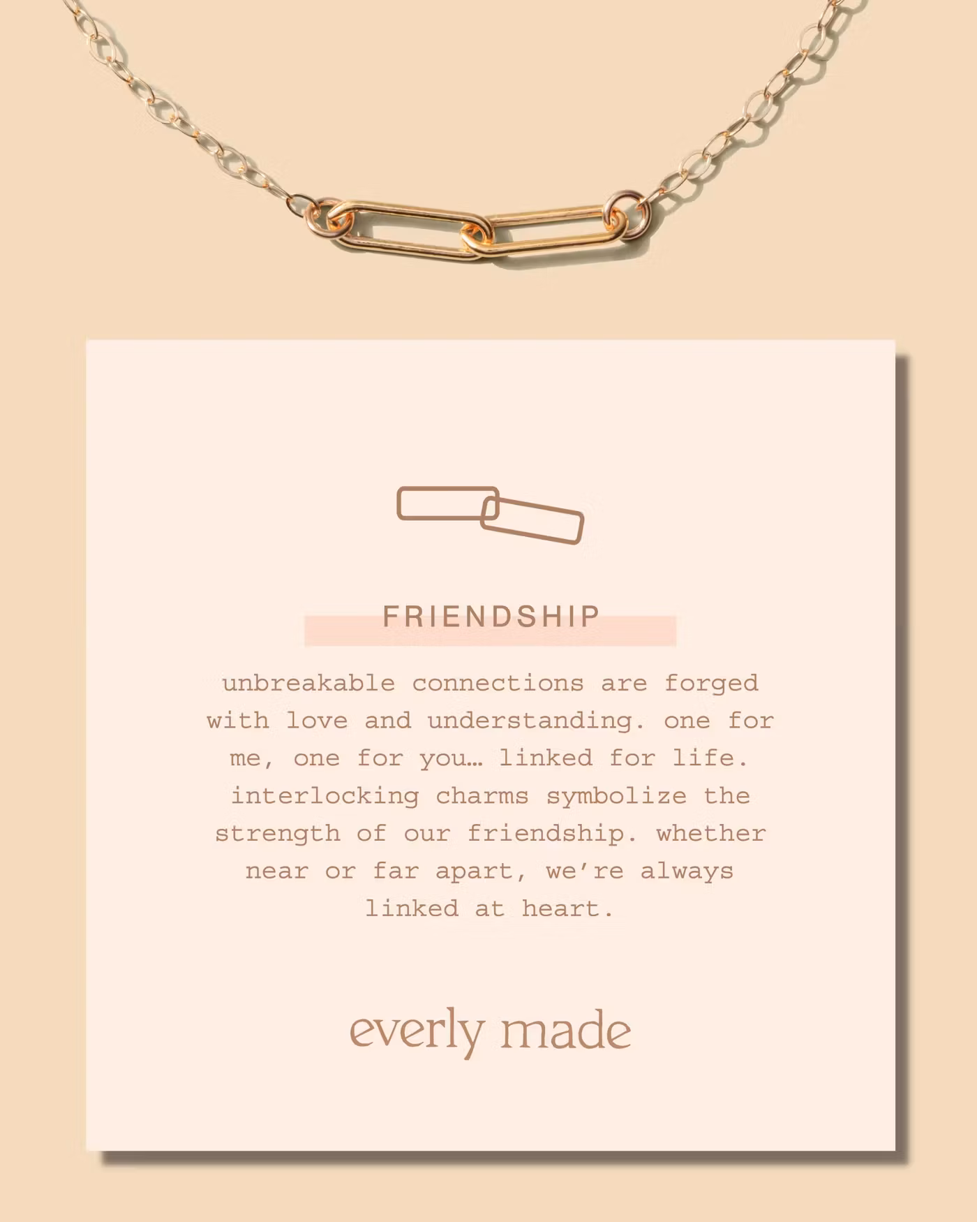 Everly Made - FRIENDSHIP Gullkjede