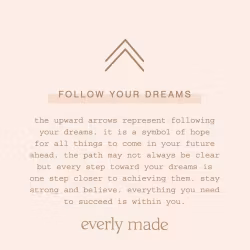 Everly Made - “Follow your Dreams" Gullarmbånd