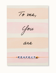 By Vivi: Bracelet Card - To me you are Perfect