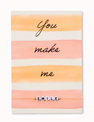 By Vivi: Bracelet Card - You make me Smile