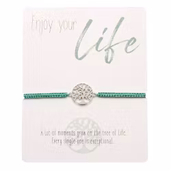 Crystals HCA Jewellery -  Enjoy Bracelet - Tree of Life Green