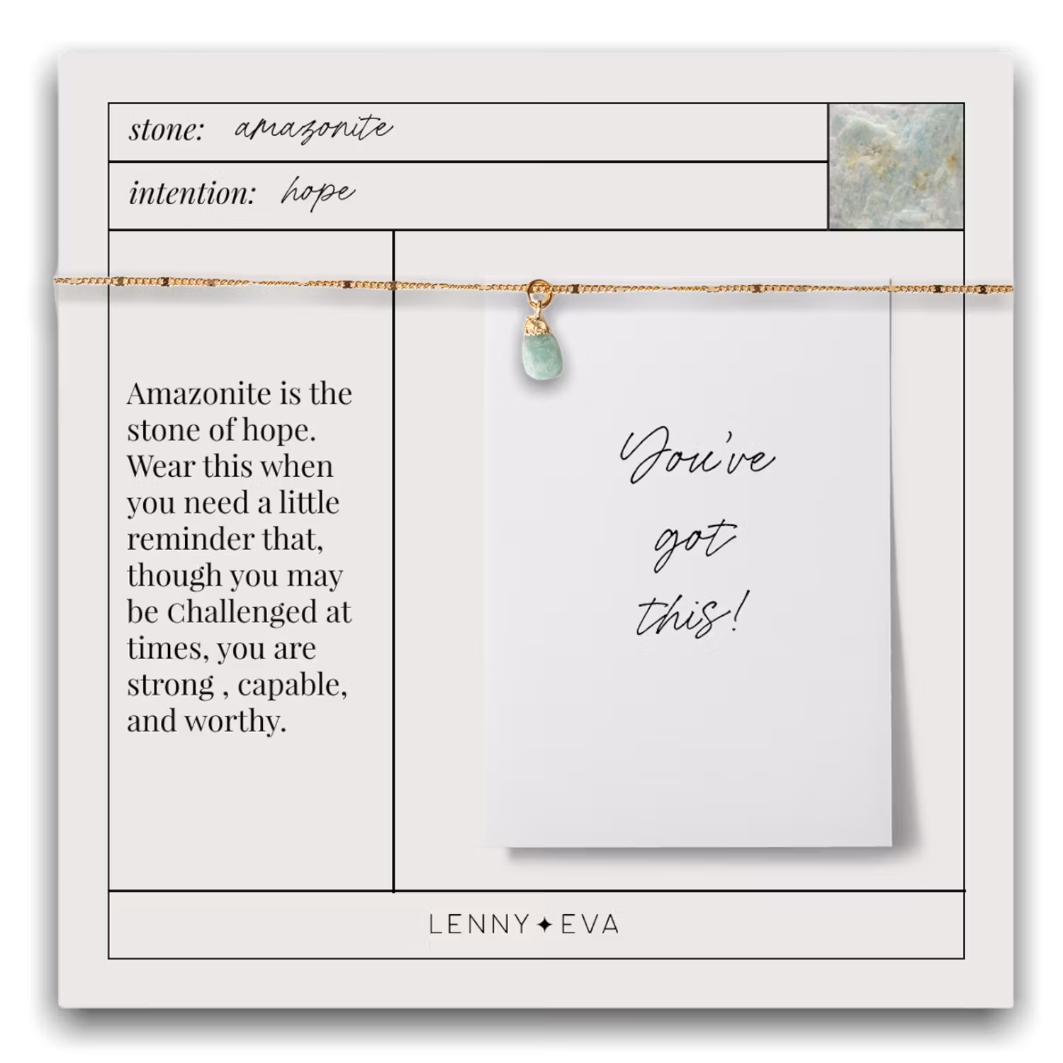 Lenny&Eva  - Bella Necklace-Amazonite