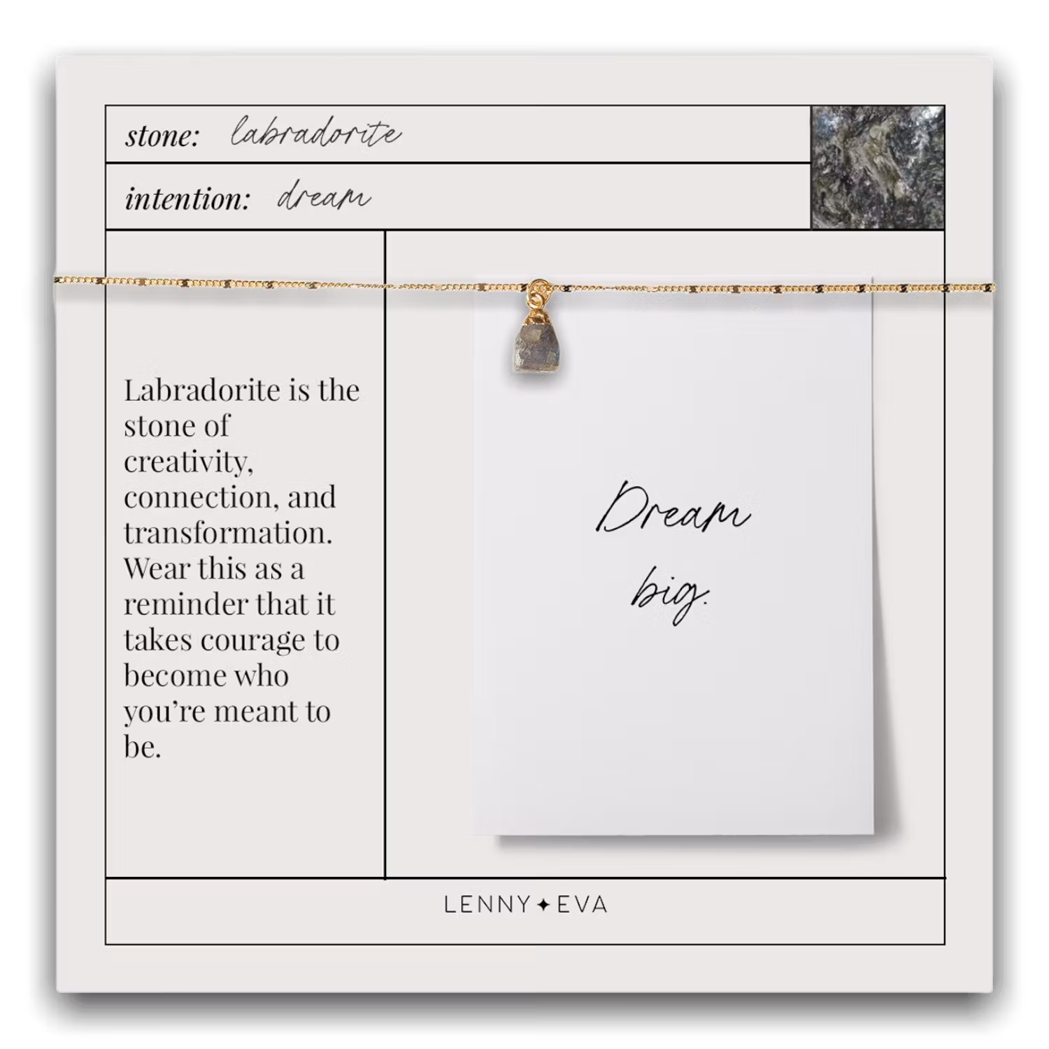Lenny&Eva  - Bella Necklace-Labradorite