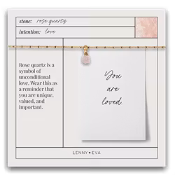 Lenny&Eva  - Bella Necklace-Rose Quartz