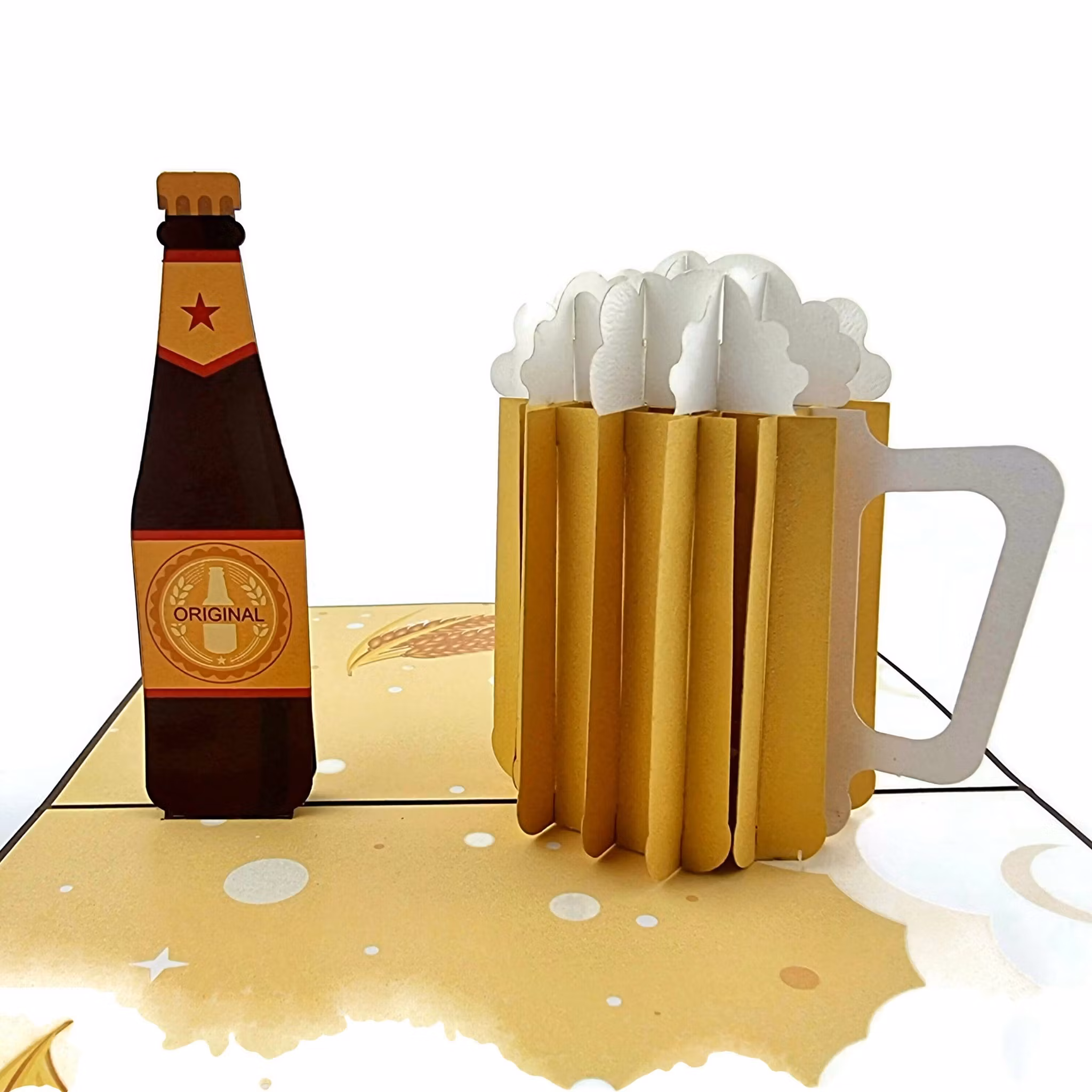 Color Pop Cards - 3D Beer & Cheers