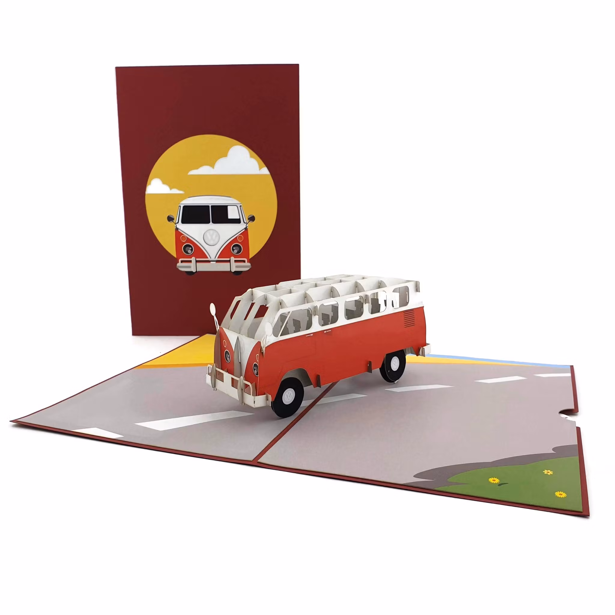 Color Pop Cards - Retro Combi Van