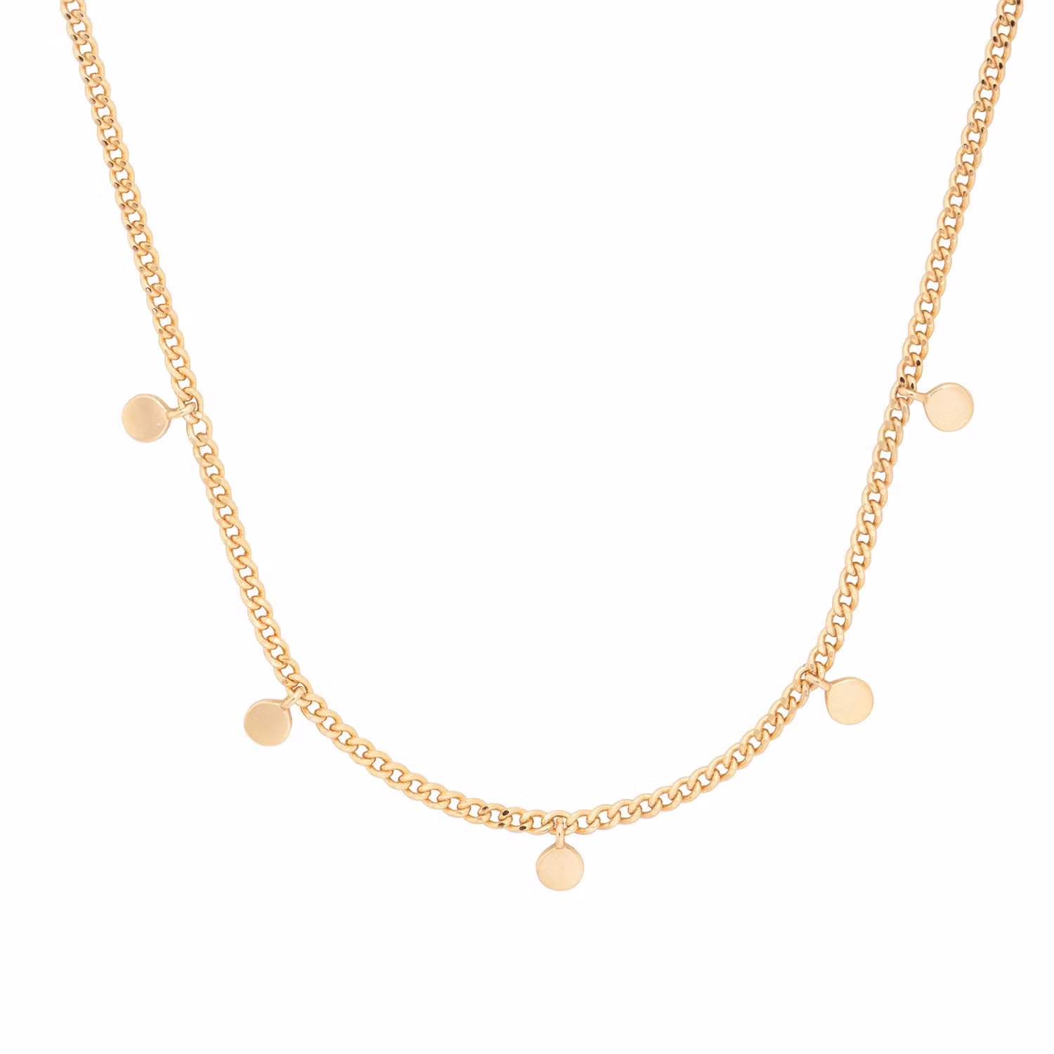 Wanderlust + Co - Belle Gold Curb Chain Necklace