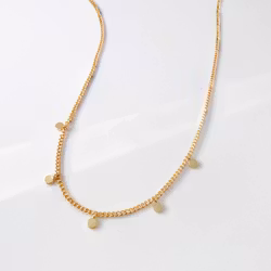 Wanderlust + Co - Belle Gold Curb Chain Necklace