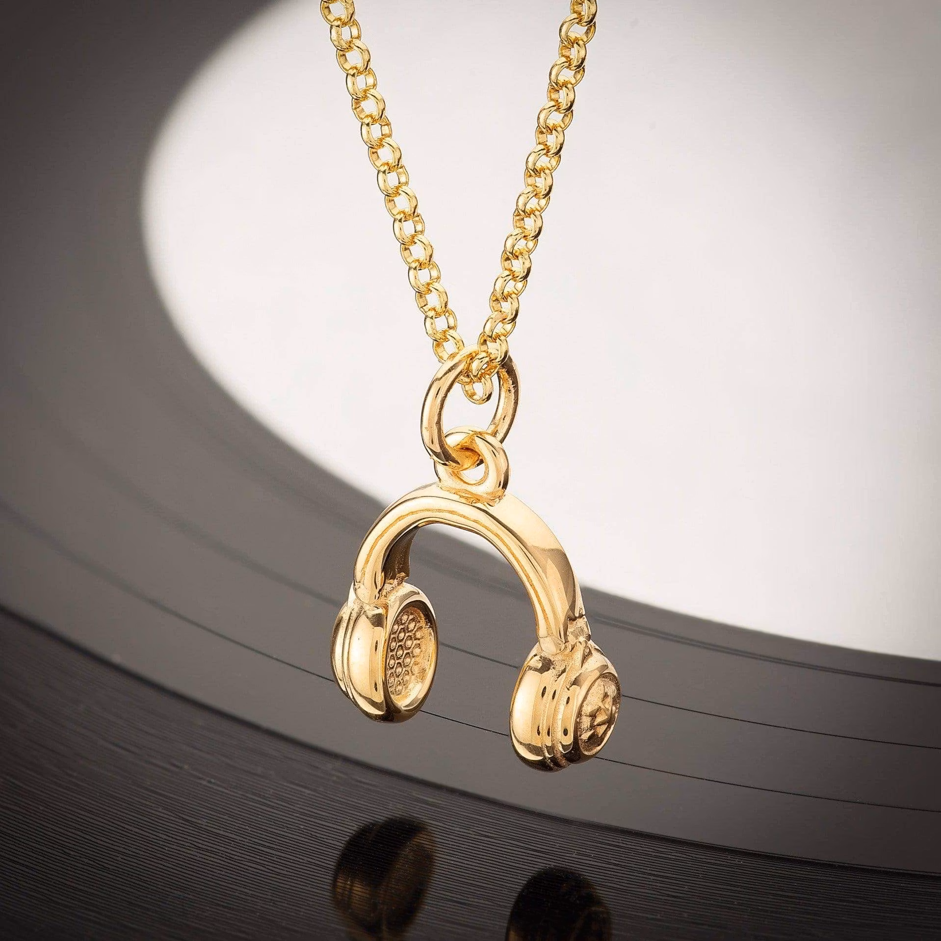 Lily Charmed - Headphones Gold Necklace
