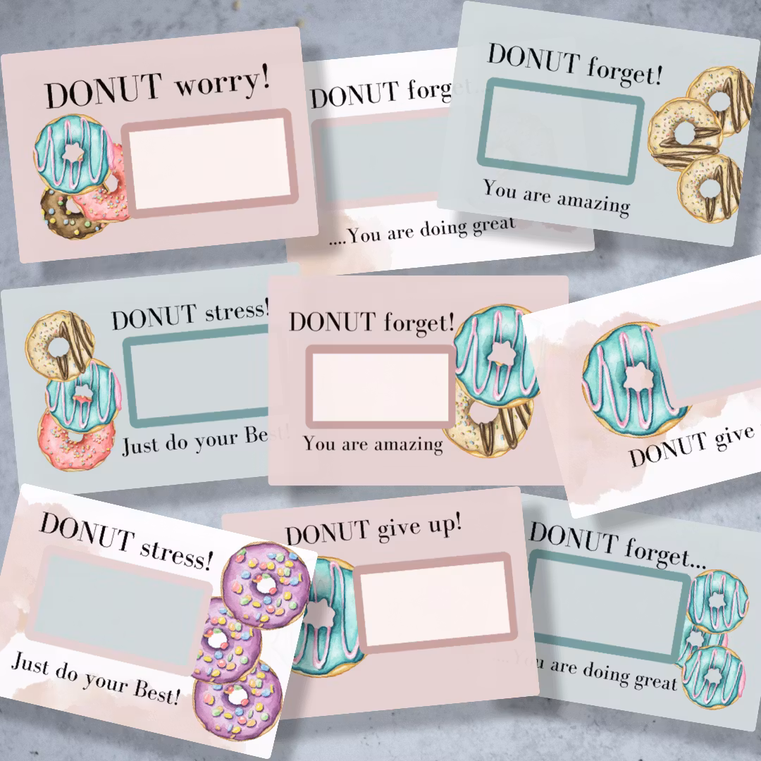 9pk Donut Skrapekort
