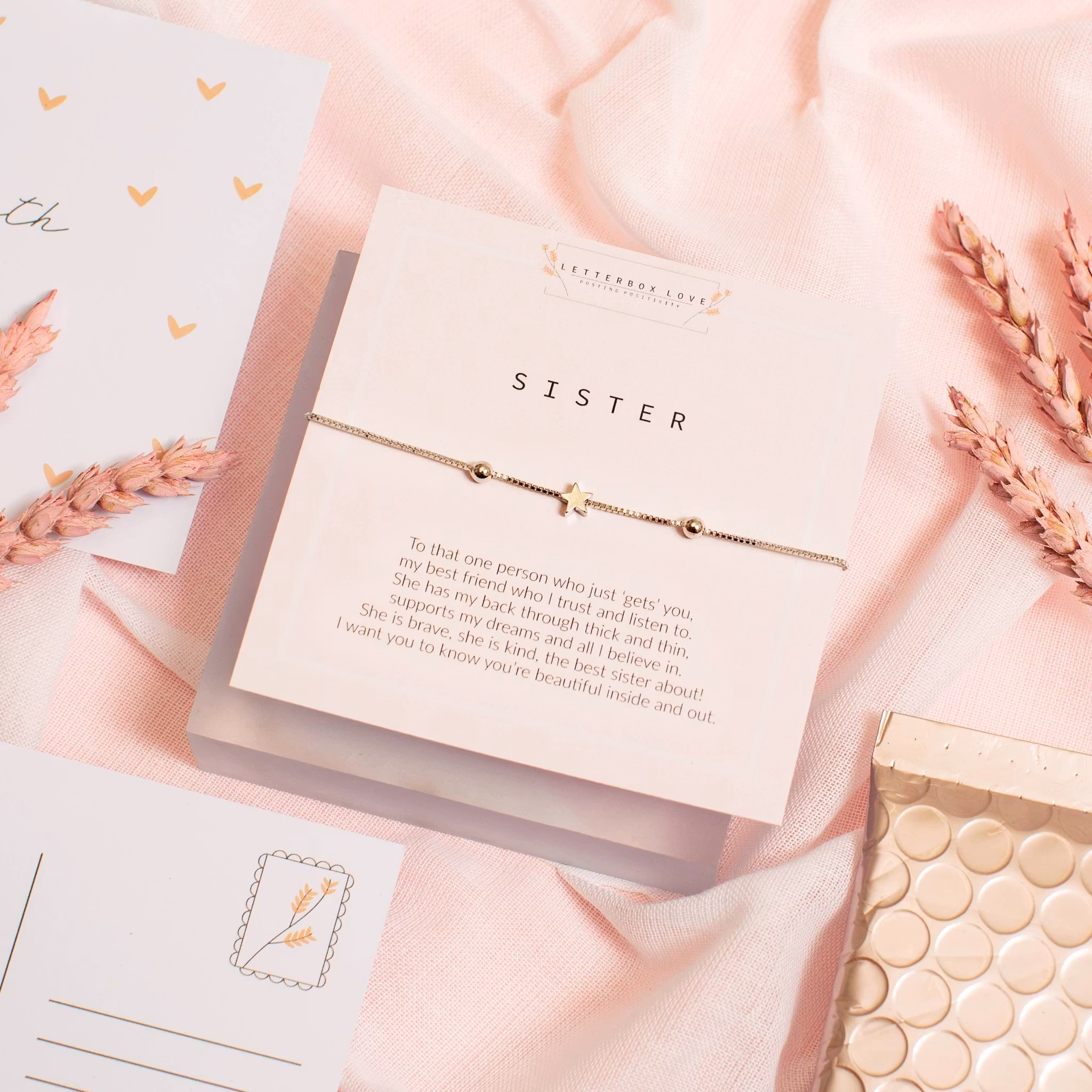 Letterbox Love - Sister Silver Bracelet