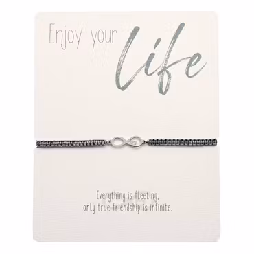Crystals HCA Jewellery -  Enjoy Bracelet - Infinity Grey