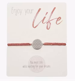 Crystals HCA Jewellery -  Enjoy Bracelet - Flower of Life - Pink