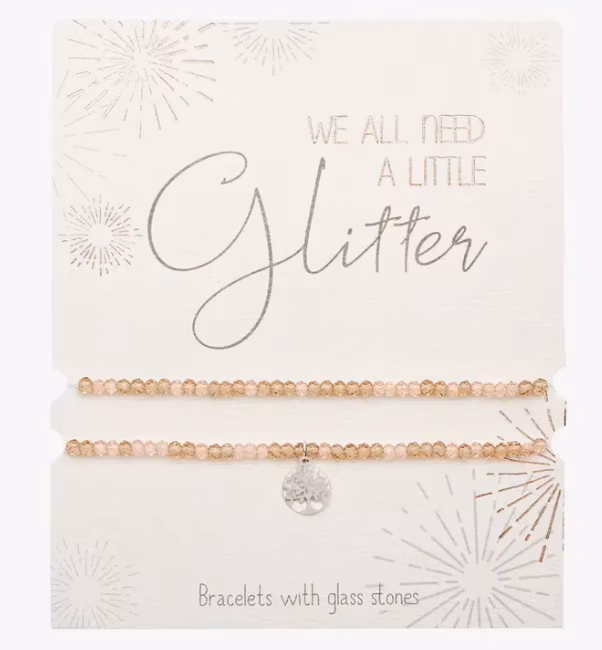 Crystals HCA Jewellery -  2pk Glitter Bracelet - Tree of Life