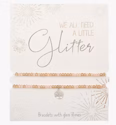 Crystals HCA Jewellery -  2pk Glitter Bracelet - Tree of Life