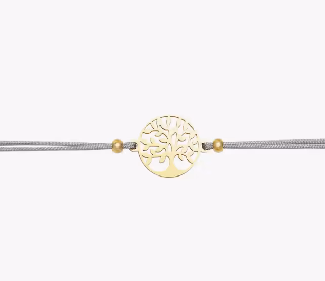 Crystals HCA Jewellery -  "Be Happy Bracelet" - Goldplated  Tree of Life