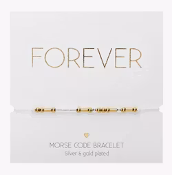 Crystals HCA Jewellery -  Morse Code Bracelet - "FOREVER"