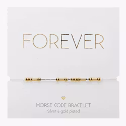 Crystals HCA Jewellery -  Morse Code Bracelet - "FOREVER"