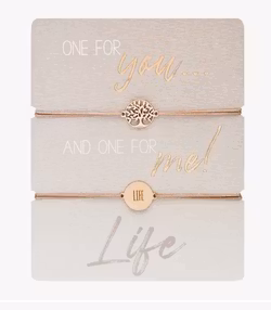 Crystals HCA Jewellery -  2pk One for You... Bracelet - "Tree of Life" Rosegold