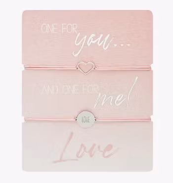 Crystals HCA Jewellery -  2pk One for You... Bracelet - "LOVE"