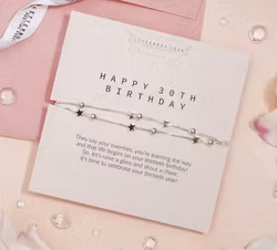 Letterbox Love - 30th Milestone Birthday Silver Bracelet