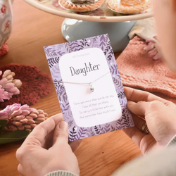 Manta Makes - Hjerte Sølvkjede - "Daughter"