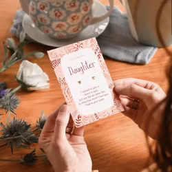 Manta Makes - Daughter - Hjerte Øredobber - Rosegull