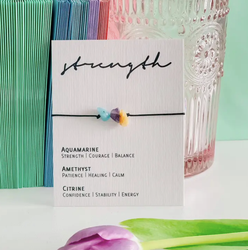 Molly & Izzie - Crystal Bracelet - Strength