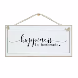 Crafty Clara Wooden Sign - "Happiness is Homemade"