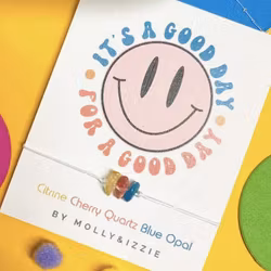 Molly & Izzie - Crystal Bracelet - It's a good day